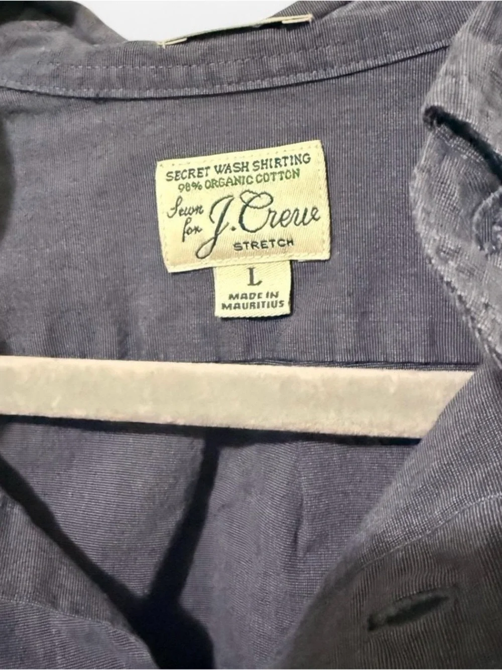 J. Crew Classic Preppy Menswear Organic Cotton Button Down Workwear Large